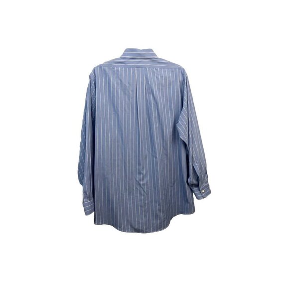 Brooks Brothers Non Iron Striped Dress Shirt Cotton Poplin Polo Size 16/33 - Picture 2 of 10
